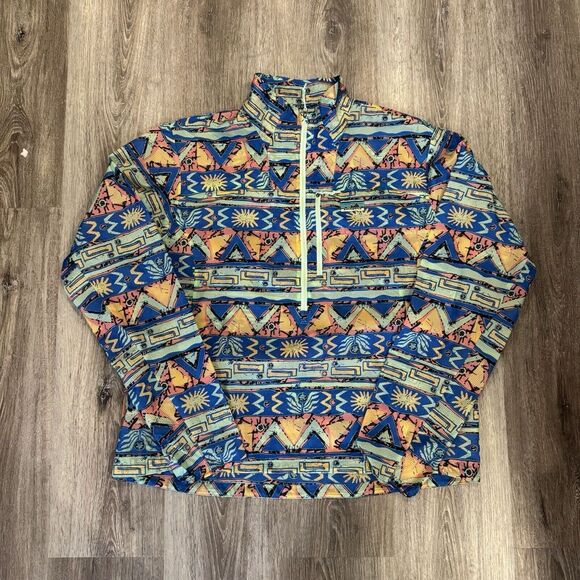 Patagonia Houdini Stash Half-Zip Jacket  Women's S NWT High Hopes Geo/Green - Picture 1 of 3
